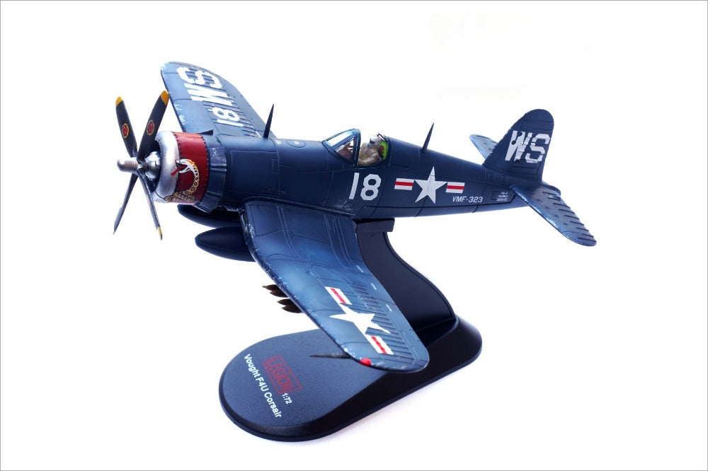 1/72 Scale Vought F4U Corsair WWII US Fighter VMF-323 WS #18 Diecast Model Aircraft