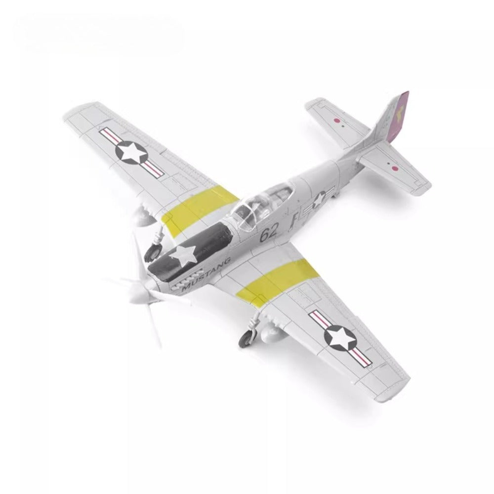 1/48 Scale North American Aviation P-51 Mustang US Fighter Pre-built Plastic Collectible Model Aircraft
