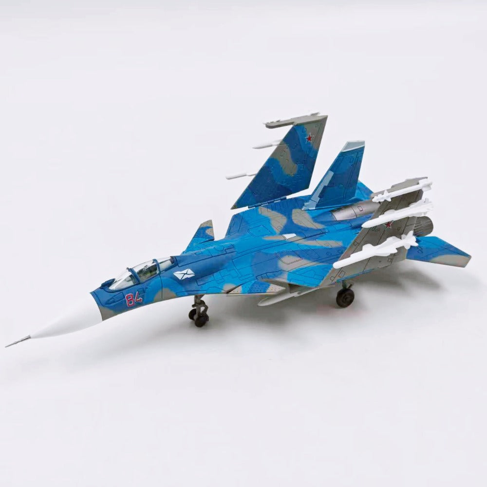 1/100 Scale Sukhoi Su-33 Flanker-D Soviet/Russian All-Weather Carrier-Based Air Superiority Fighter Diecast Model