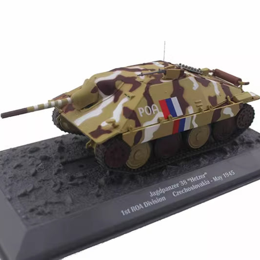 1/43 Scale 1945 Jagdpanzer 38 Hetzer WWII German Light Tank Destroyer Diecast Model