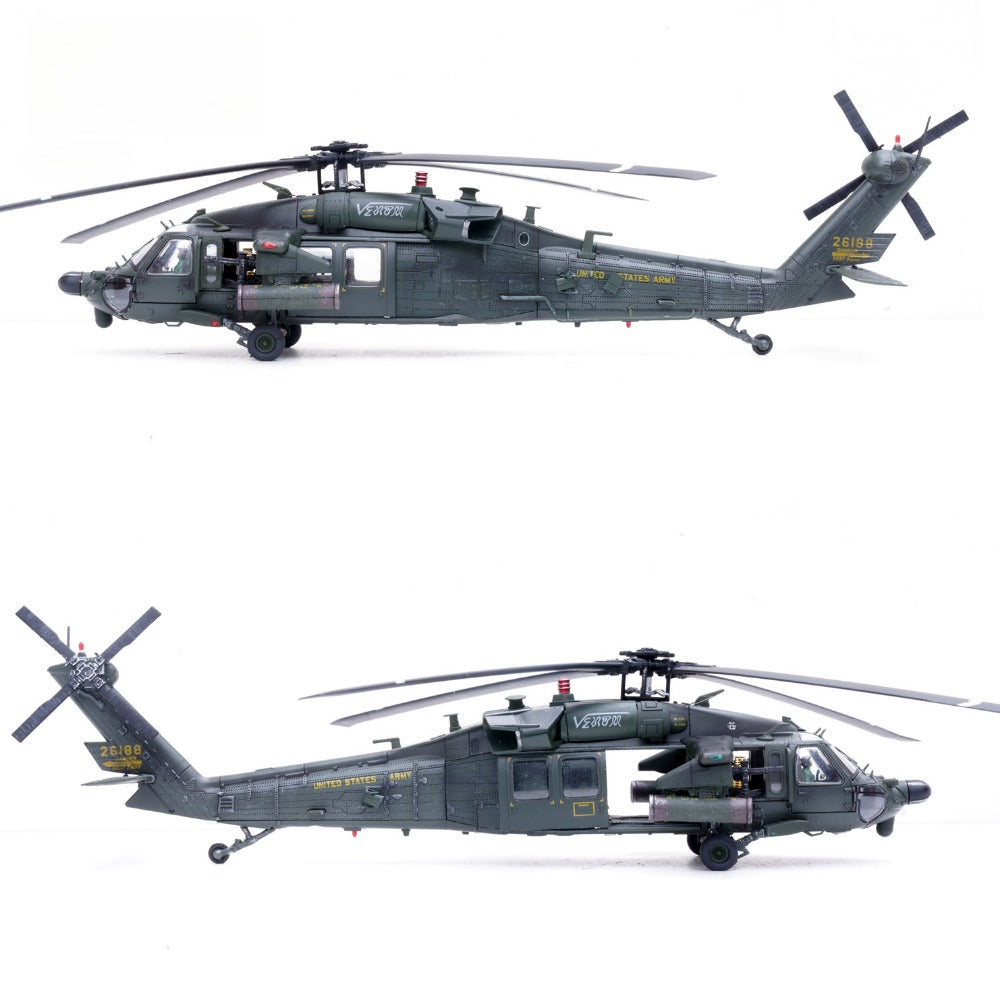 1/72 Scale Sikorsky MH-60L Black Hawk Military Utility Helicopter US Army Super 64 Razor's Edge Diecast Model