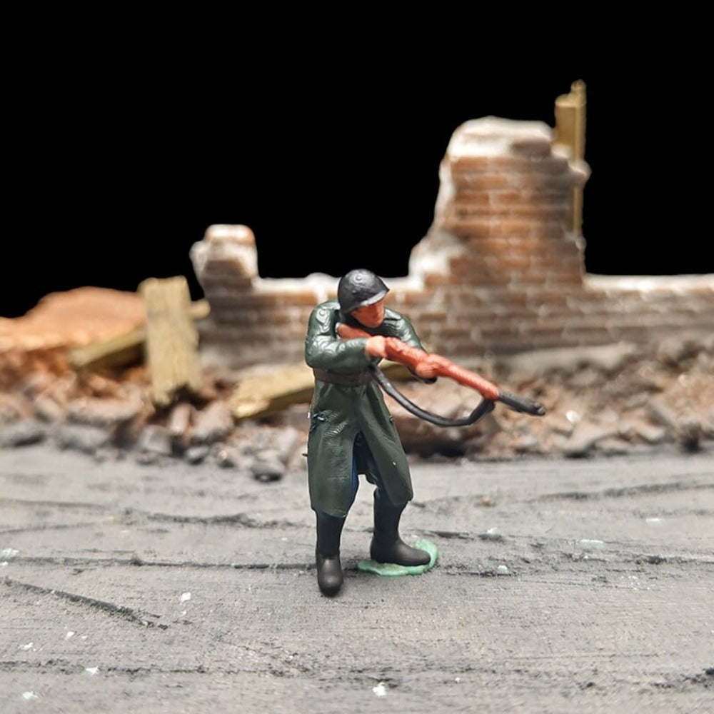 1/72 Scale WWII German Soldiers Painted Figures for Model Dioramas