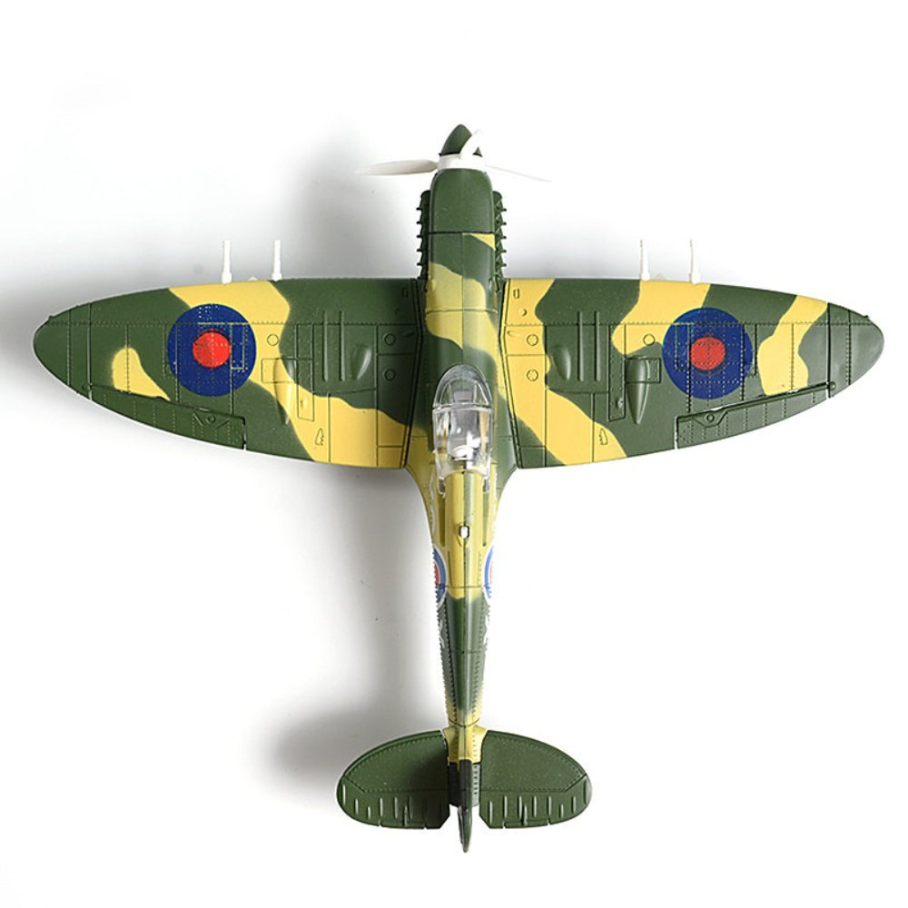 1/48 Scale Supermarine Spitfire WWII British Fighter Pre-built Plastic Collectible Model Aircraft