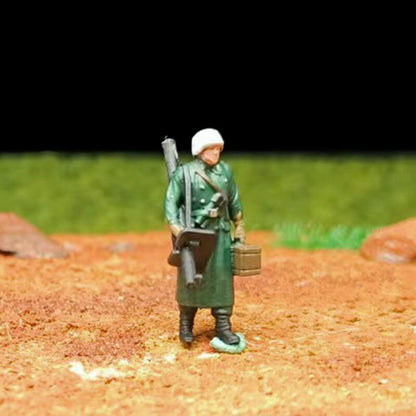 1/72 Scale Army Soldiers Painted Figures Set for Model Dioramas