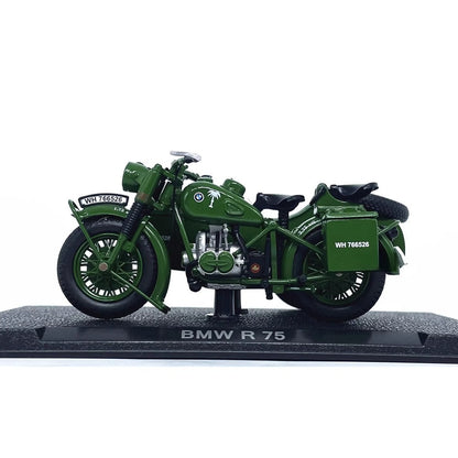 1/24 Scale BMW R75 Motorcycle Panzerfaust 30 WWII Military Vehicle Diecast Model