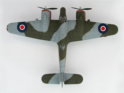 1/72 Scale 1944 Bristol Beaufighter Mk.VIF Night Fighter RAF Fairwood Common Diecast Model Aircraft