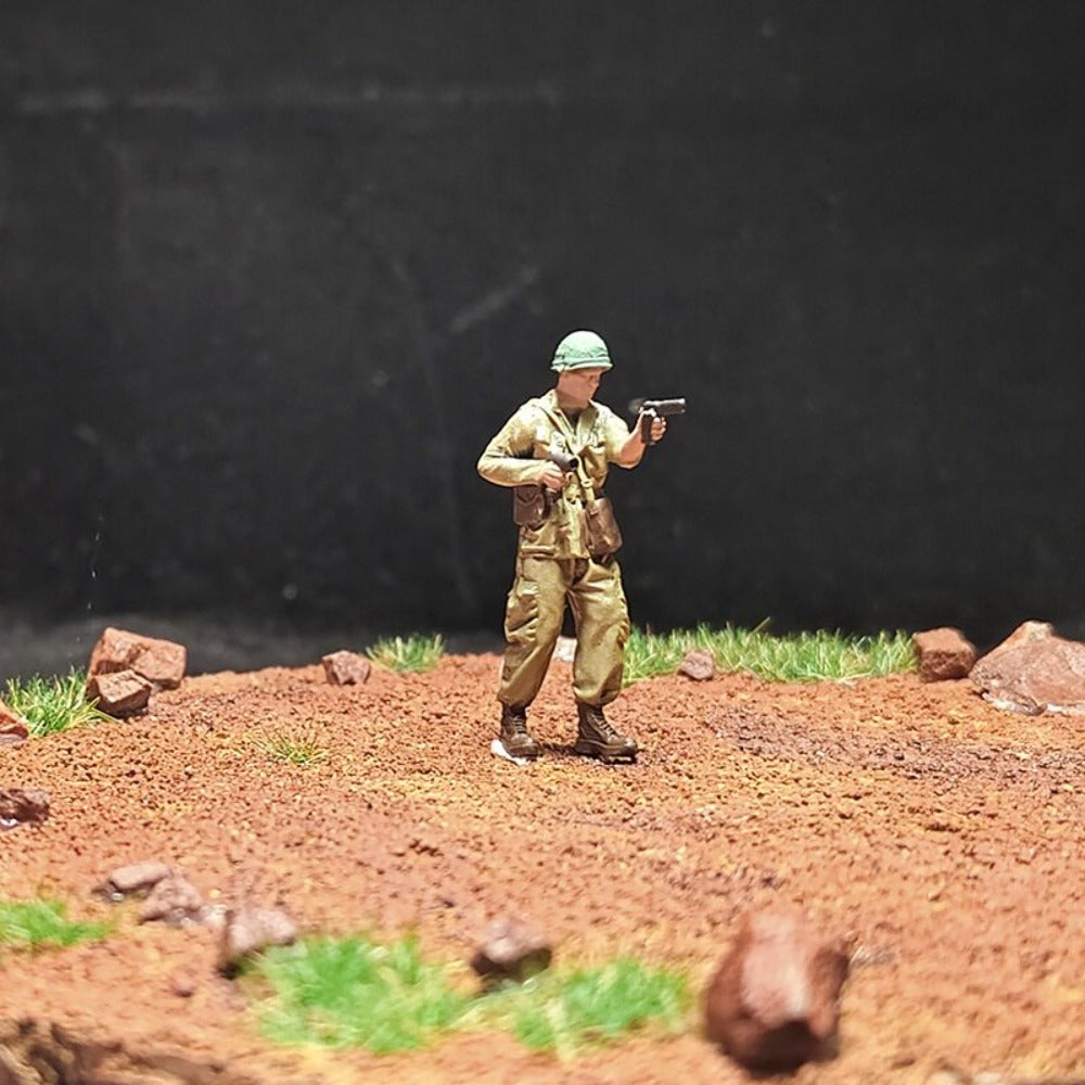 1/72 Scale US Soldiers Painted Figures for Model Dioramas