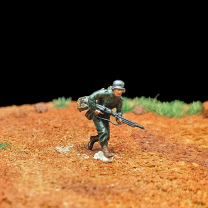 1/72 Scale WWII German Soldiers Painted Figurines for Model Dioramas