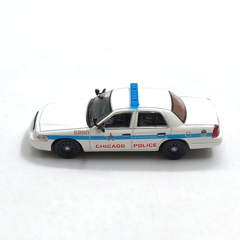 1/64 Scale Ford Crown Victoria Chicago Police Car Diecast Model