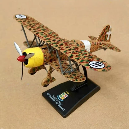 1/72 Scale Fiat CR.42 Falco WWII Italy Sesquiplane Fighter Diecast Model Aircraft