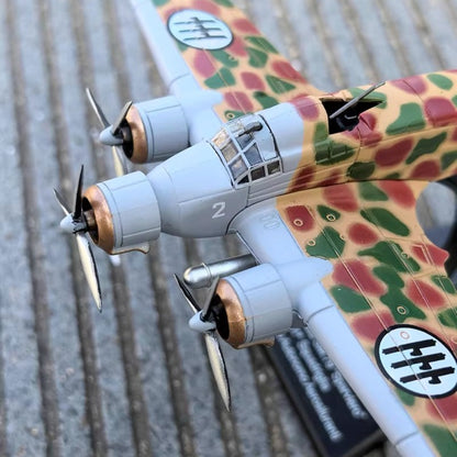 1/144 Scale Savoia-Marchetti SM.79 Sparviero Sparrowhawk Medium Bomber Diecast Aircraft Model