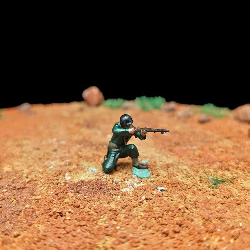 1/72 Scale WWII Street Combat Soldiers Painted Figures for Model Dioramas