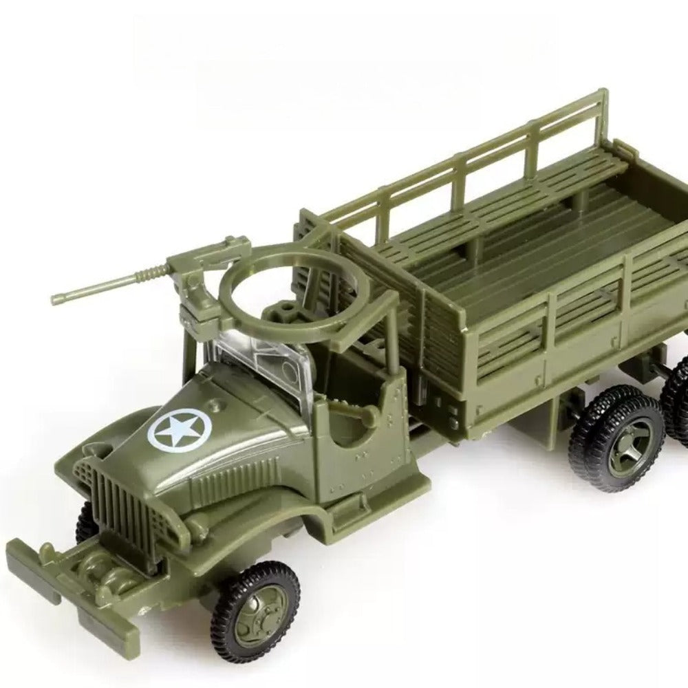 1/72 Scale GMC CCKW-353 US Military Truck Pre-built Plastic Collectible Model