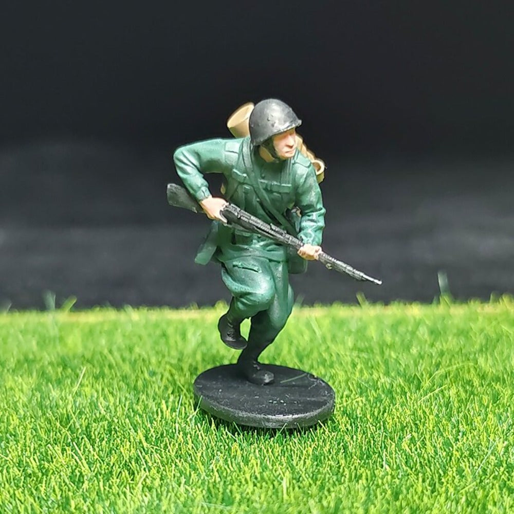 1/72 Scale WWII Soldiers Painted Miniature Figures for Model Dioramas