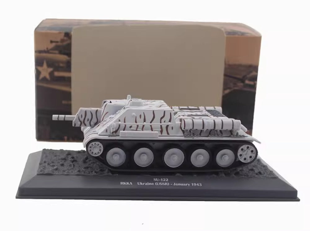 1/43 Scale 1943 SU-122 WWII Soviet Self-Propelled Howitzer Assault Gun Diecast Model