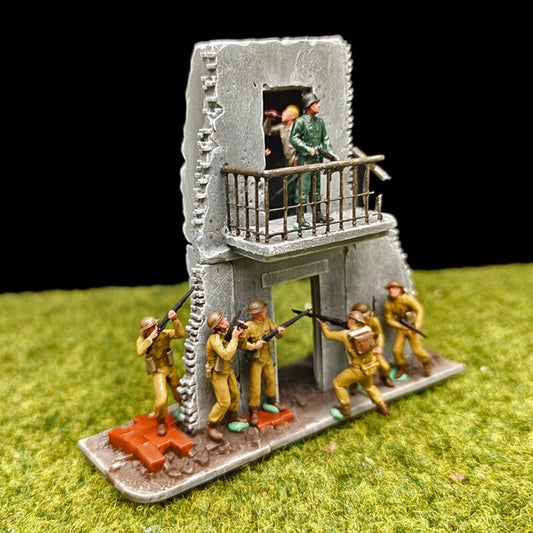 1/72 Scale Soldiers Painted Figurines for Model Battlefield Dioramas