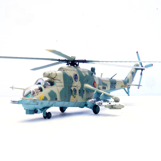 1/72 Scale Mil Mi-24P Helicopter East German Air Force Basepohl Air Base Diecast Model
