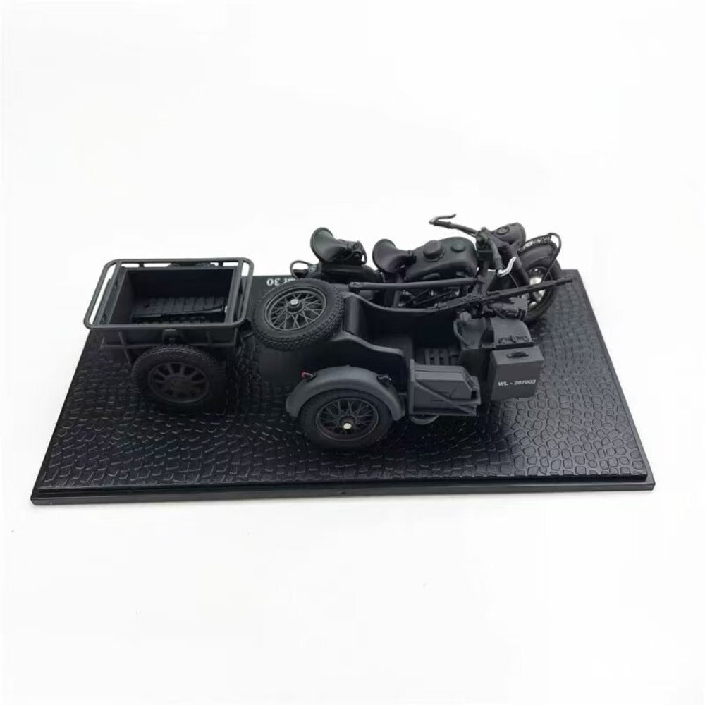 1/24 Scale BMW R75 Motorcycle Panzerfaust 30 WWII Military Vehicle Diecast Model