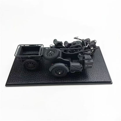 1/24 Scale BMW R75 Motorcycle Panzerfaust 30 WWII Military Vehicle Diecast Model