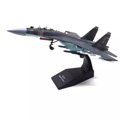 Russian Air Force Su-35 Flanker-E Fighter 1/100 Scale Diecast Aircraft Model