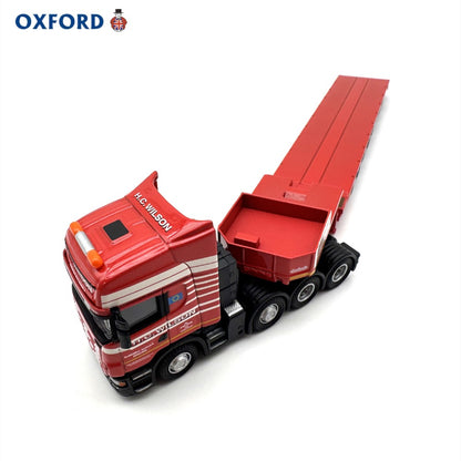 1/76 Scale Scania R580 8-Axle Trailer Low Loader H.C. Wilson Diecast Model