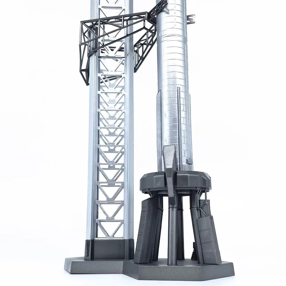 1/400 Scale SpaceX Starship Two-Stage Reusable Super Heavy-Lift Launch Vehicle SHLLV Diecast Model Rocket