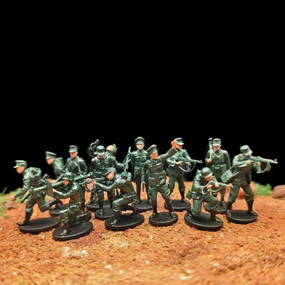 1/72 Scale WWII Army Soldiers Painted Figures for Model Dioramas