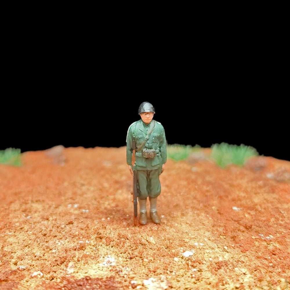 1/72 Scale WWII German Army Soldiers Painted Figurines Set for Model Dioramas
