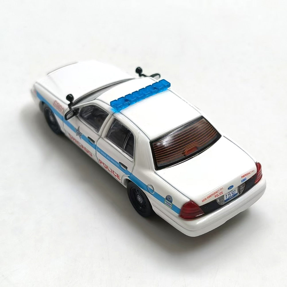 1/64 Scale Ford Crown Victoria Chicago Police Car Diecast Model