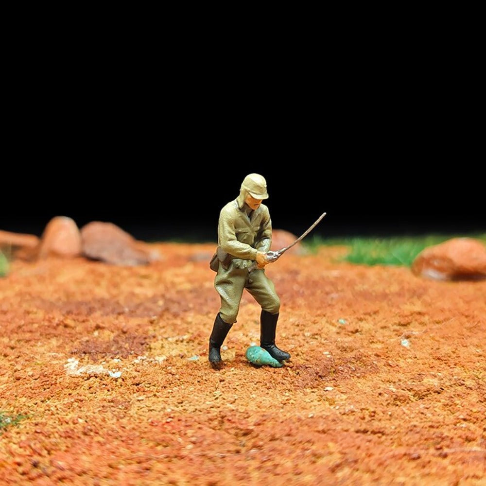 1/72 Scale WWII Soldiers Painted Figures for Model Rescue Dioramas