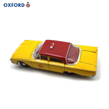 1/87 Scale 1960 Ford Fairline Sedan NYC Taxi Diecast Model Car