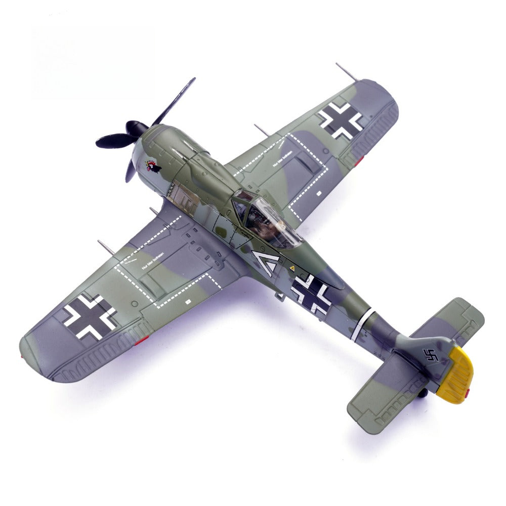 1/72 Scale Focke-Wulf Fw 190 A WWII German Fighter Hans Hahn Diecast Model Aircraft
