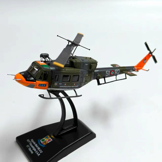1/100 Scale Agusta-Bell AB 212 Italian Air Force Helicopter Diecast Model Aircraft
