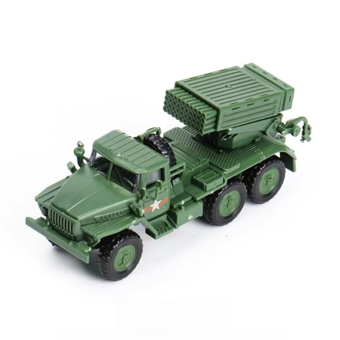 1/72 Scale BM-21 Grad Russian Multiple Rocket Launcher Pre-built Plastic Collectible Model