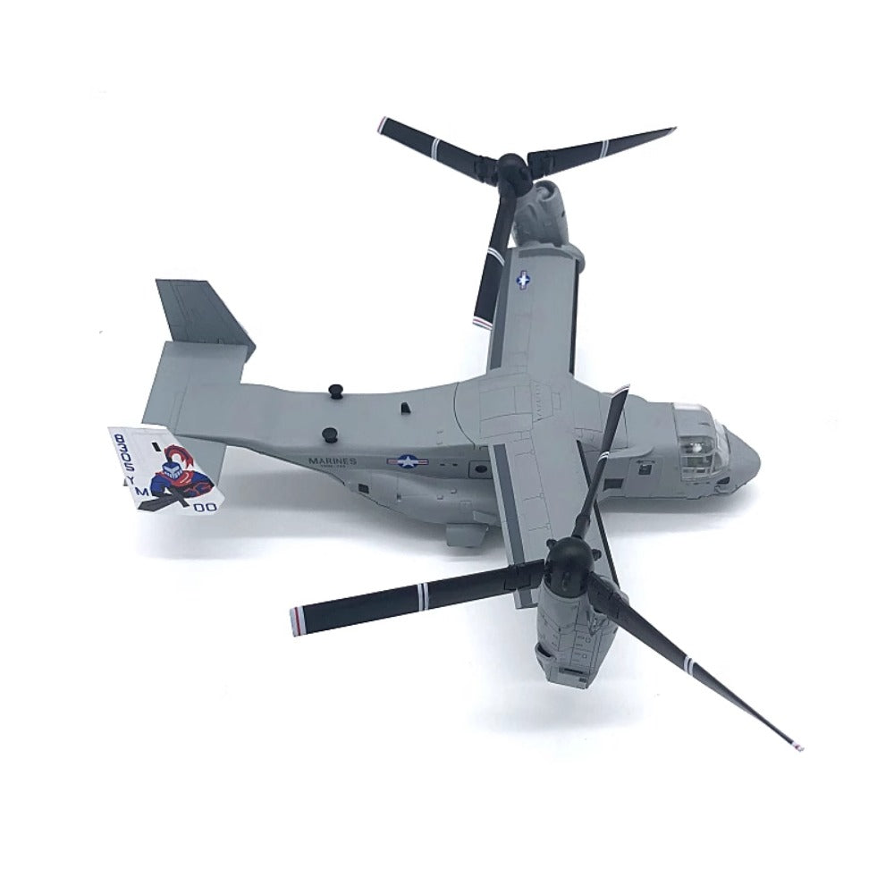 1/72 Scale Bell Boeing V-22 Osprey US Marines Tiltrotor Military Transport Aircraft Diecast Model