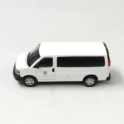 1/64 Scale Chevrolet Express 3500 LAPD Van Diecast Model Car