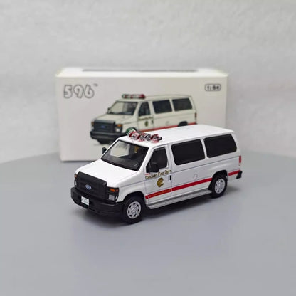 1/64 Scale Ford E-Series Chicago Fire Department Van Diecast Model Car