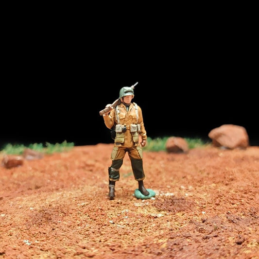 1/72 Scale WWII Soldiers Painted Figures for Model Dioramas