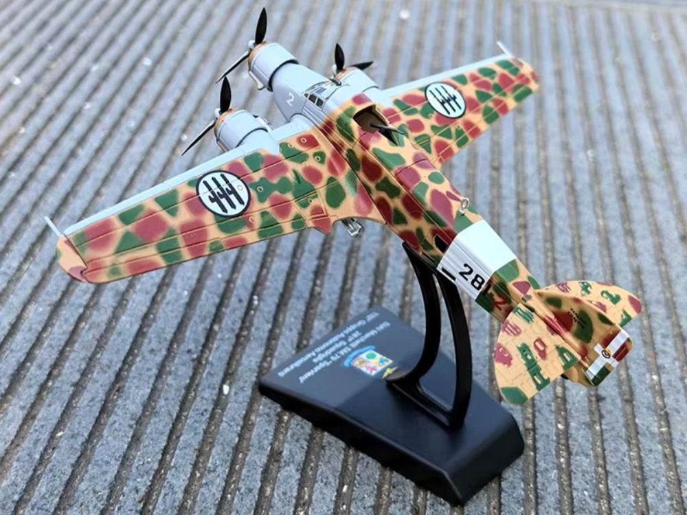 1/144 Scale Savoia-Marchetti SM.79 Sparviero Sparrowhawk Medium Bomber Diecast Aircraft Model