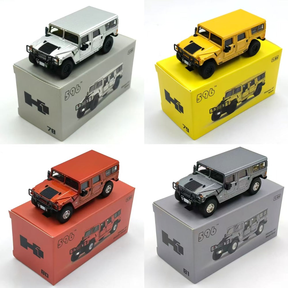 1/64 Scale Hummer H1 SUV Diecast Model Car