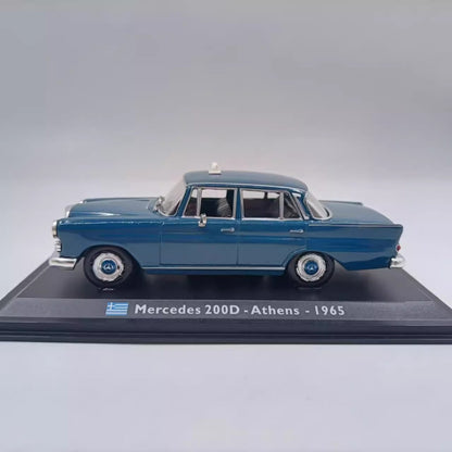 1/43 Scale 1965 Mercedes-Benz 200D Athens Taxi Diecast Model Car