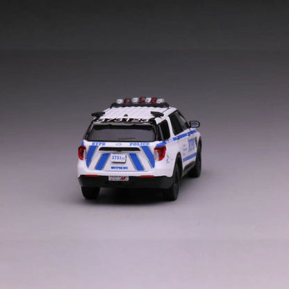1/64 Scale 2020 Ford Explorer SUV NYPD Police Car Diecast Model