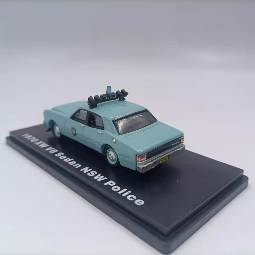 1/64 Scale 1970 Ford Falcon XW Sedan New South Wales Police Car Diecast Model