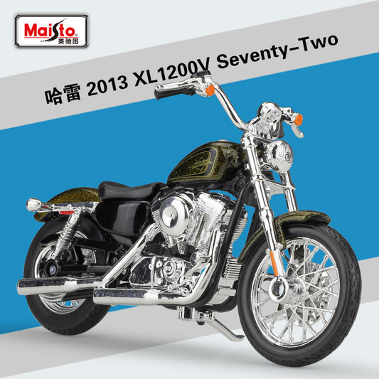 1/18 Scale 2013 Harley-Davidson XL1200V Seventy-Two Diecast Model Motorcycle