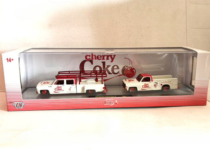 1/64 Scale 1973 Chevrolet Cheyenne Super 30 & 1975 GMC Sierra Grande 15 Diet Coke Diecast Model Car