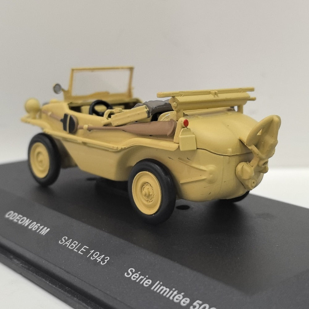 1/43 Scale 1943 Schwimmwagen Type 166 WWII German Amphibious Car Diecast Model