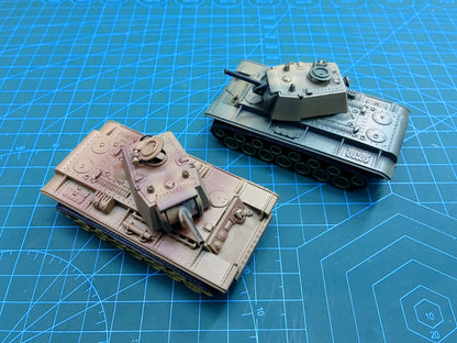 1/72 Scale Kliment Voroshilov KV-1 Soviet Heavy Tank Pre-built Plastic Collectible Model
