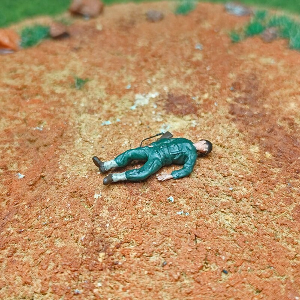 1/72 Scale WWII Army Soldiers Painted Figurines Set for Model Dioramas