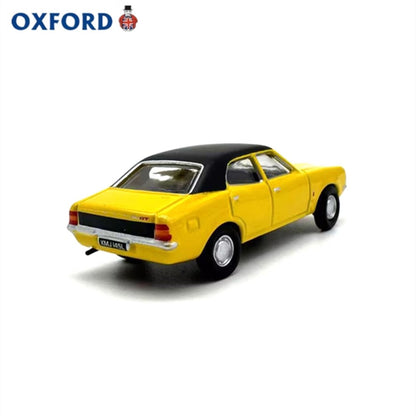 1/76 Scale Ford Cortina Mark III Yellow Diecast Model Car
