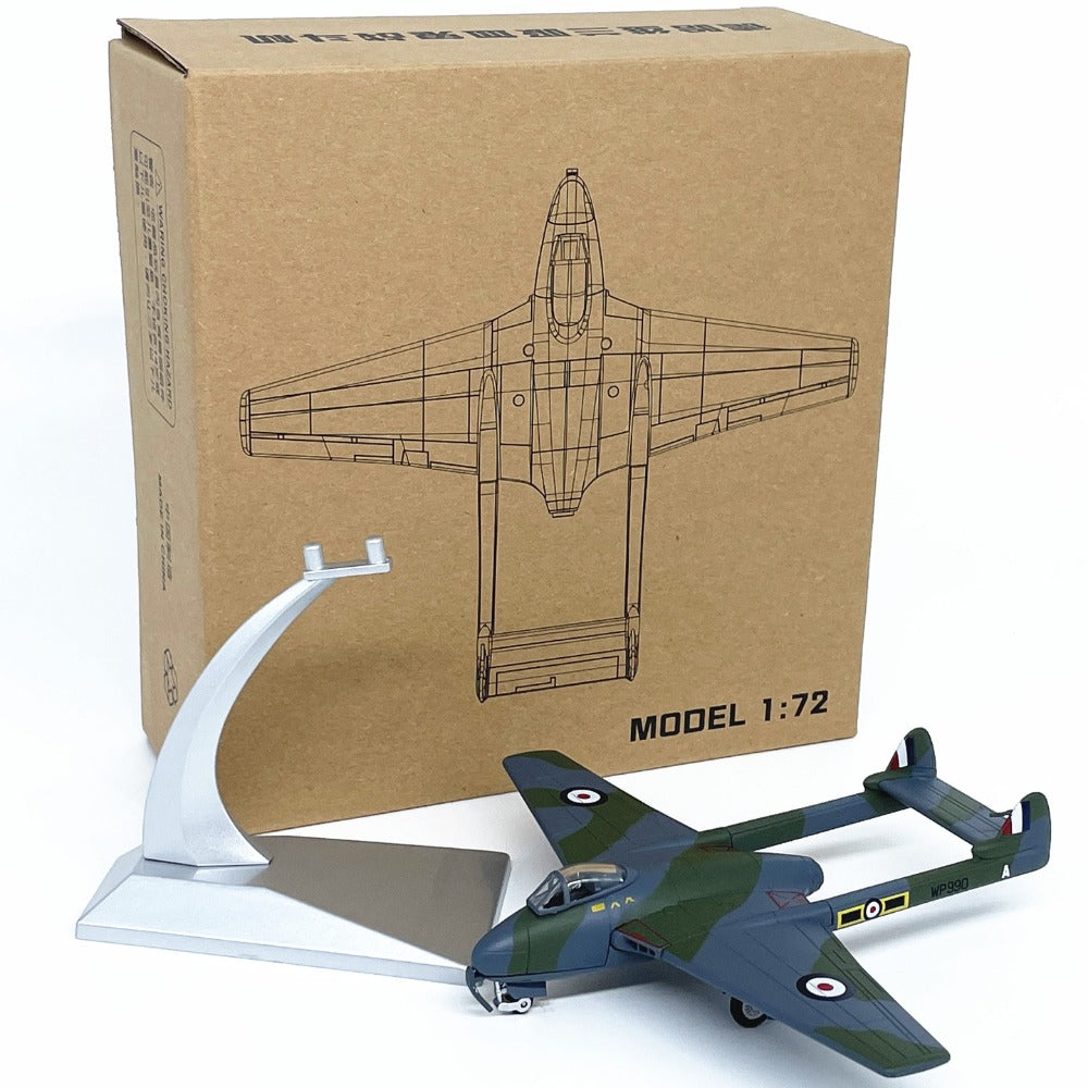 1/72 Scale de Havilland Vampire WWII British Jet Fighter Diecast Model Aircraft
